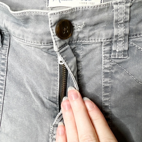 Madewell Gray Pants with Zipper Detail - Picture 9 of 16